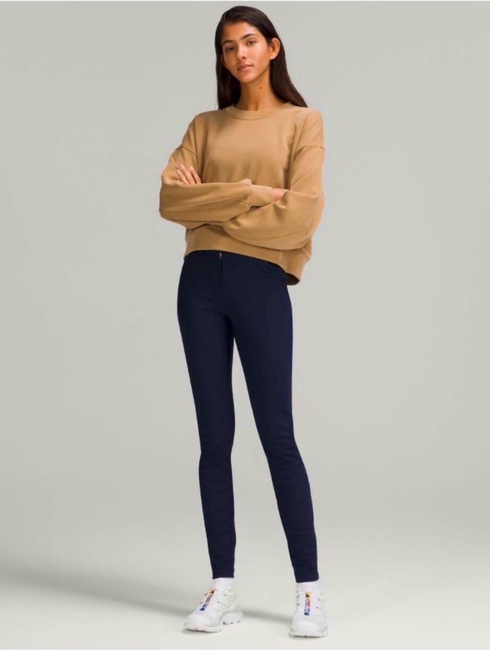 LULULEMON CITY SLEEK 5 POCKET PANT TRUE NAVY ACTIVE OUTDOORS W5EJ85 PANT Sz26